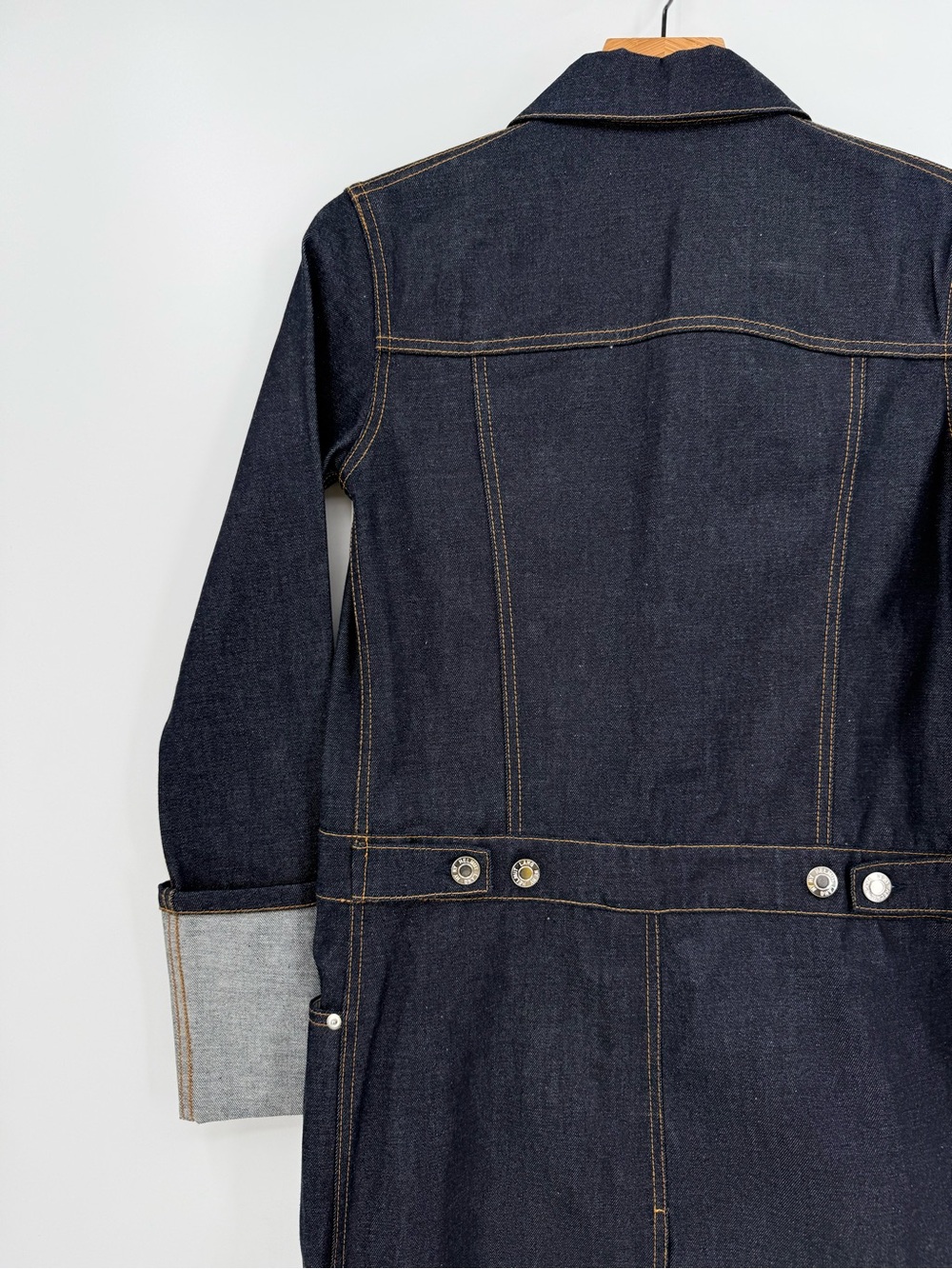 Helmut Lang Raw Indigo Denim Trench Size XS - Picture 14 of 16